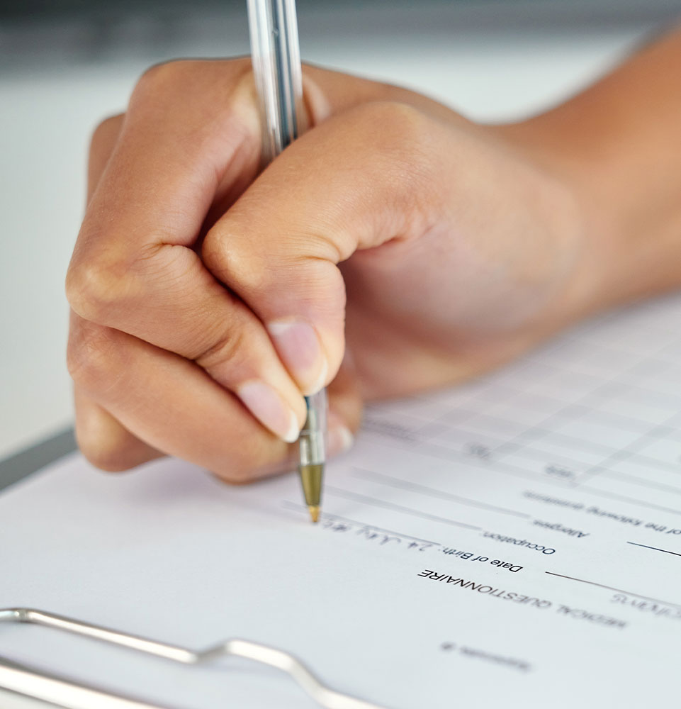 doctor referral paperwork